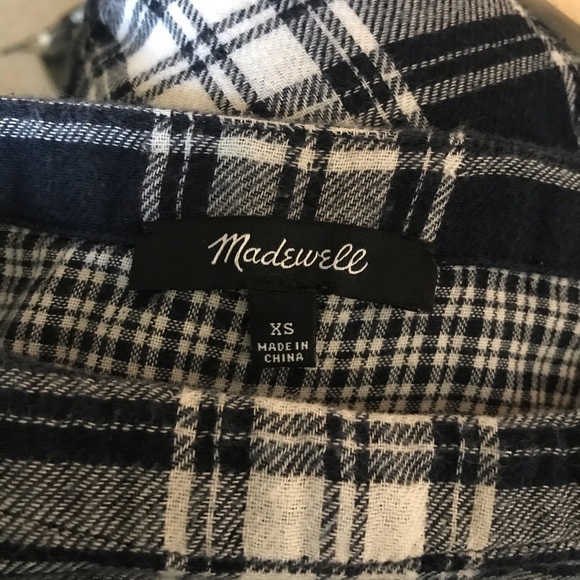 Madewell | Herald Tee in Curtis Blue Plaid - Picture 4 of 5
